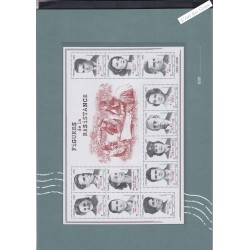 Livret Mémoire Postale combattant de l'ombre sous blister - avec bloc numéroté  - lartdesgents.fr