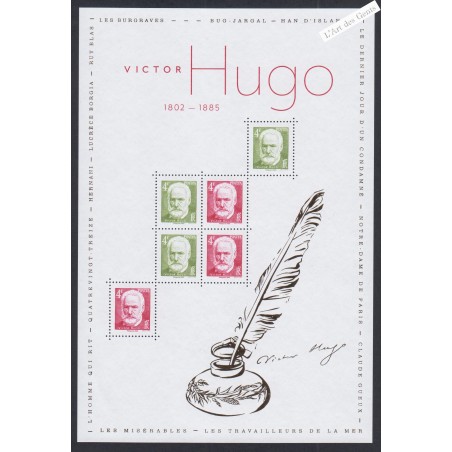 Bloc Feuillet Victor Hugo - Salon Philatélique d'Automne 2025 - lartdesgents.fr
