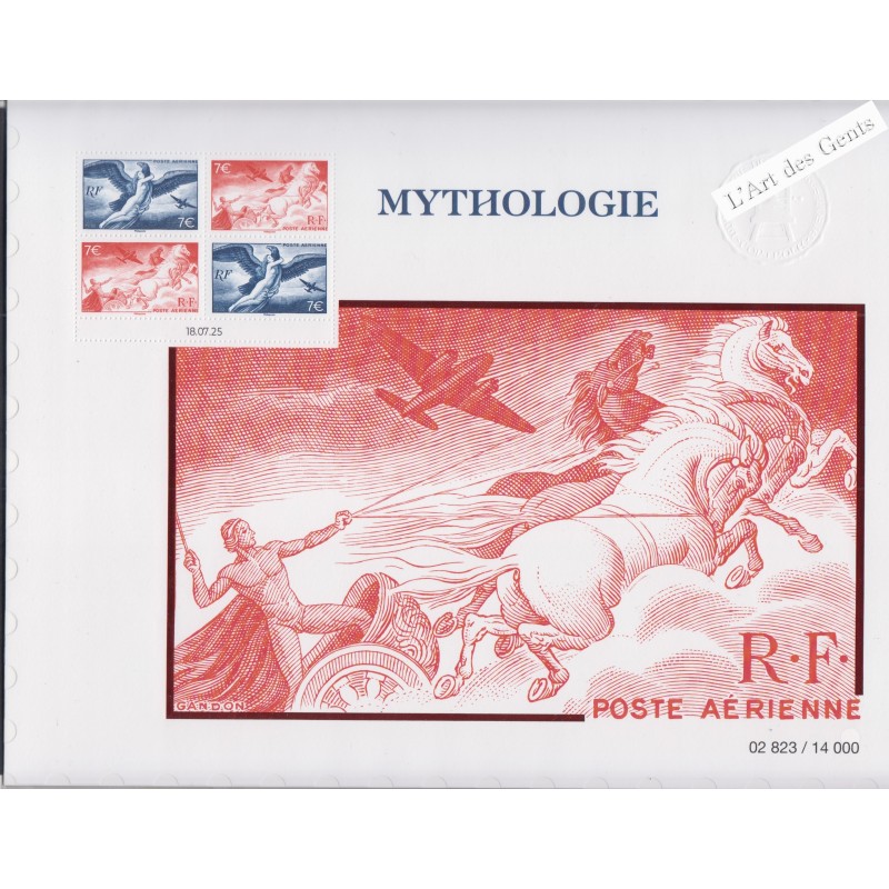 Affiche Poste Aérienne "Mythologie" 2025 - sous blister - Neuf** lartdesgents.fr