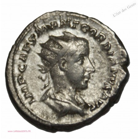 Antoninien GORDIEN III, AEQVITAS AVG. TTB+ 4.96grs RIC. 63, 240 ap J.C , lartdesgents.fr