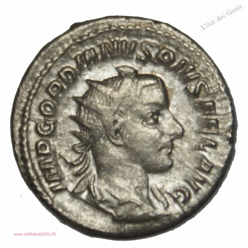 Antoninien GORDIEN III, IOVI-STATORI. TTB+ 4.52grs RIC.84 , 241 ap J.C , lartdesgents.fr