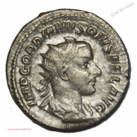 Antoninien GORDIEN III, IOVI-STATORI. TTB+ 4.52grs RIC.84 , 241 ap J.C , lartdesgents.fr