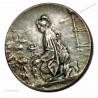 Médaille argent, Japonaise agenouillée,  Horticulture par A.rivet, lartdesgents.fr