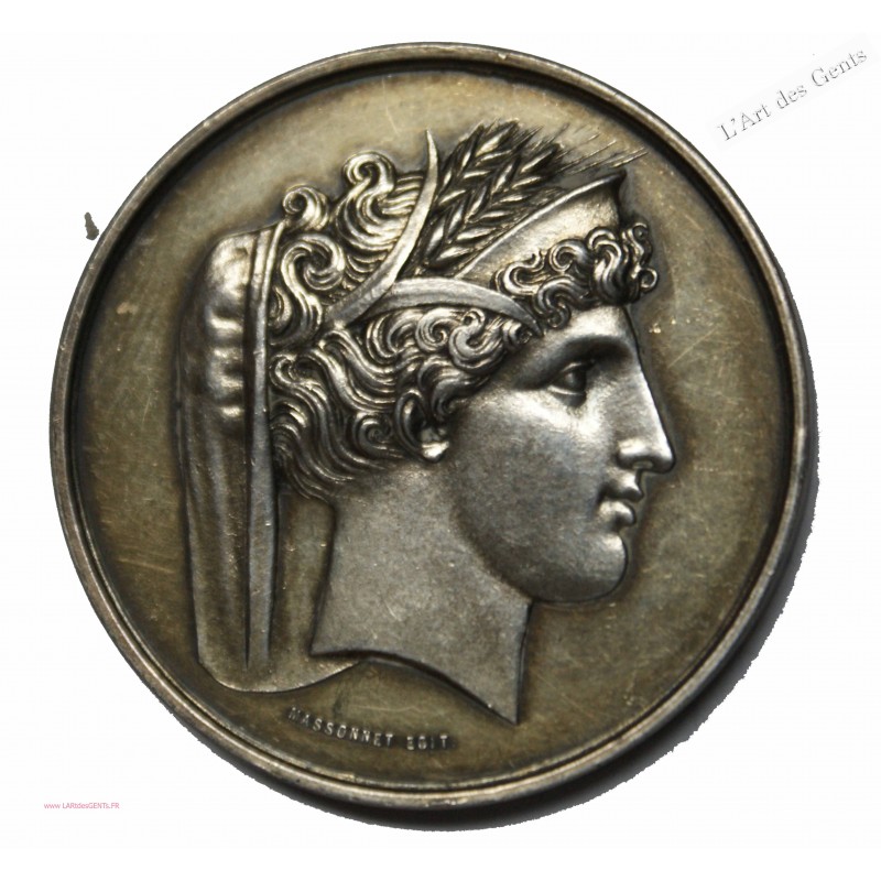Médaille argent Agriculture L'YONNE 1856, lartdesgents.fr