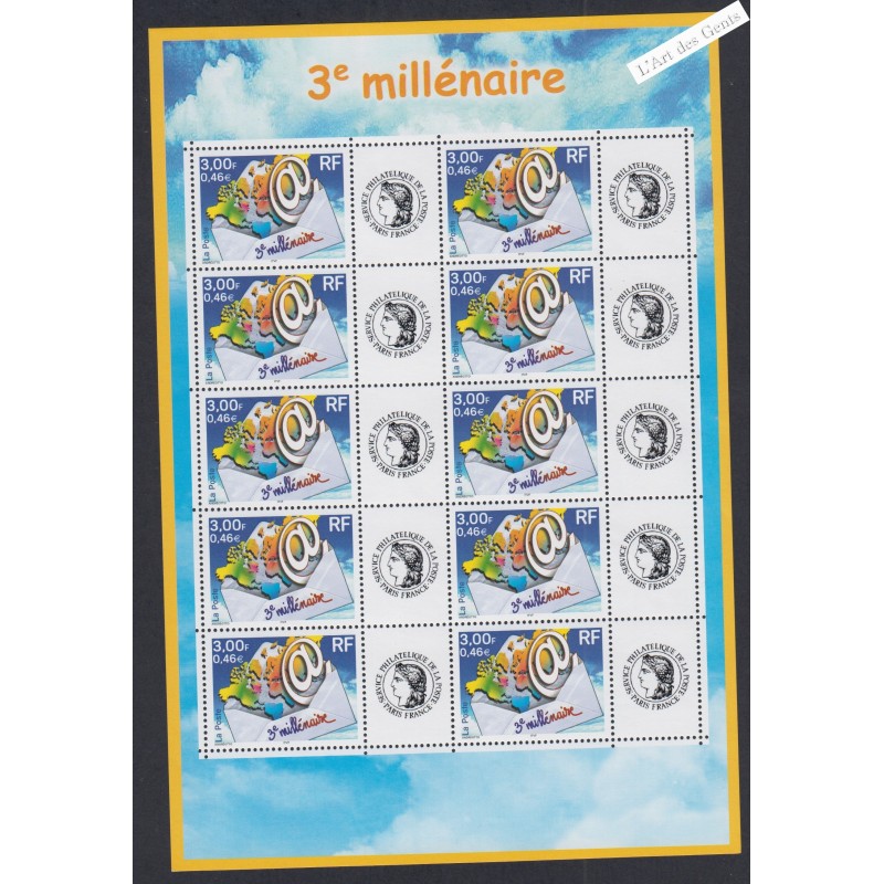Feuillet personnalisé - n°3365B - 2000  - Neuf**  - lartdesgents.fr