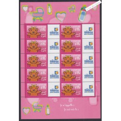 Feuillet personnalisé - n°3432A Offset - logo L.T.P - 2001  - Neuf**  - lartdesgents.fr