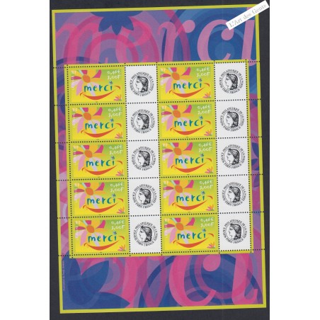 Feuillet personnalisé - n°3433A Offset - logo Cérès - 2001  - Neuf**  - lartdesgents.fr