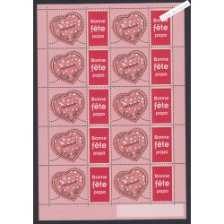 Feuillet personnalisé - n°3747Ad - logo "Bonne Fête Papa" - GB - 2005 - Neuf**-  lartdesgents.fr