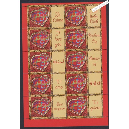 Feuillet personnalisé - n°3861Ac - logo "Je t'aime" - GB - 2006 - Neuf**-  lartdesgents.fr