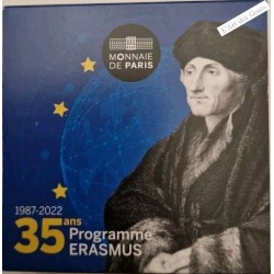 Coffret 2 euro 2022 Erasmus - BE Belle Epreuve PP Proof FS, lartdesgents.fr