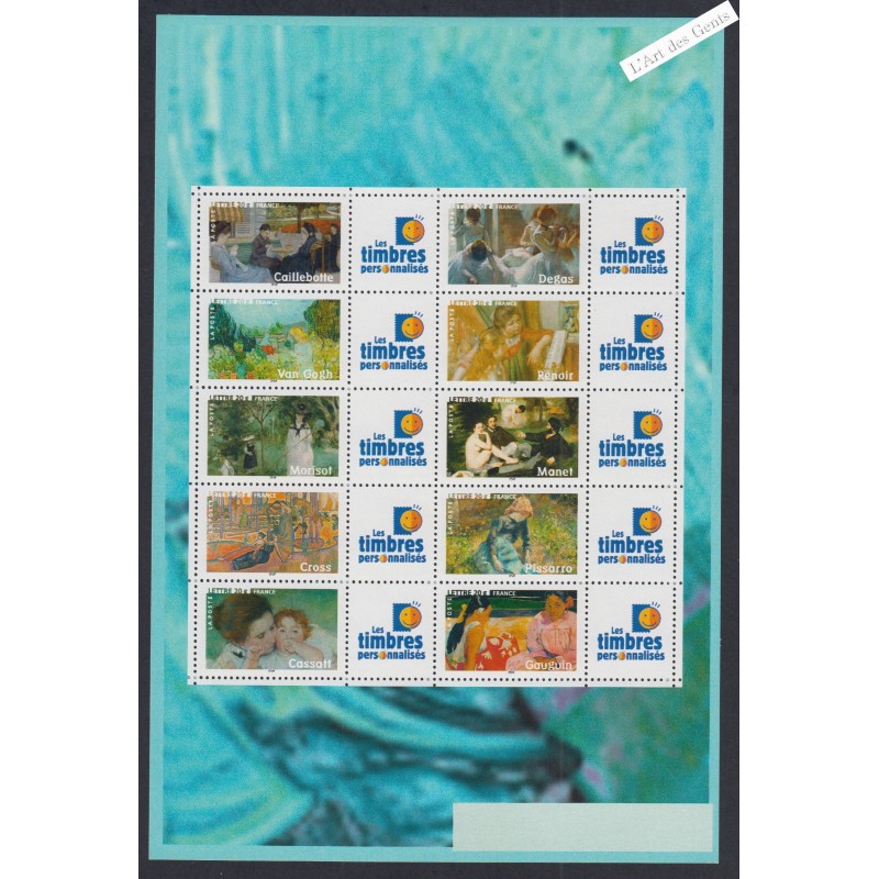 Feuillet personnalisé - n°3866A - logo "Les Timbres Personnalisés" - GT - 2006 - Neuf**-  lartdesgents.fr