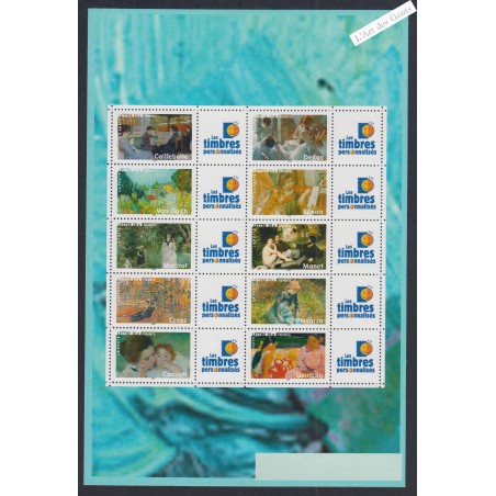 Feuillet personnalisé - n°3866A - logo "Les Timbres Personnalisés" - GT - 2006 - Neuf**-  lartdesgents.fr