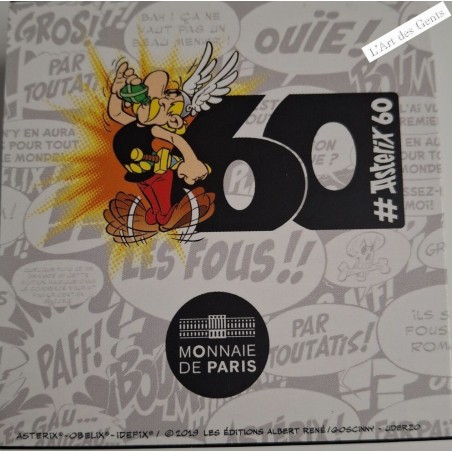 Coffret BE 2 Euro - ASTERIX - 60 ANS 2019, lartdesgents.fr