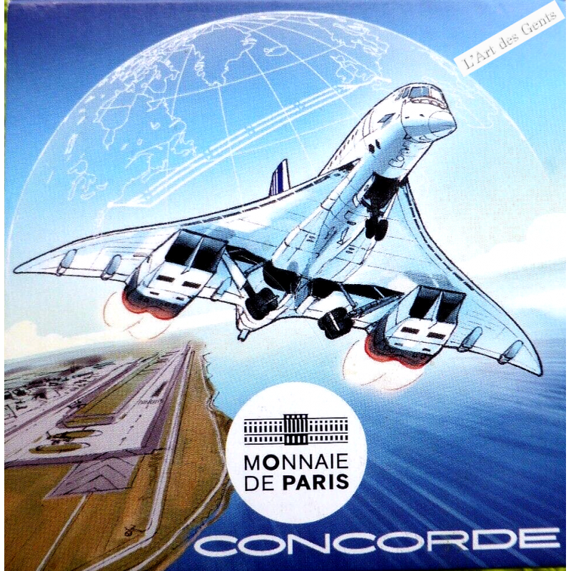 Coffret 10 Euro BE 2019 - AVIATION & HISTOIRE - CONCORDE , lartdesgents.fr