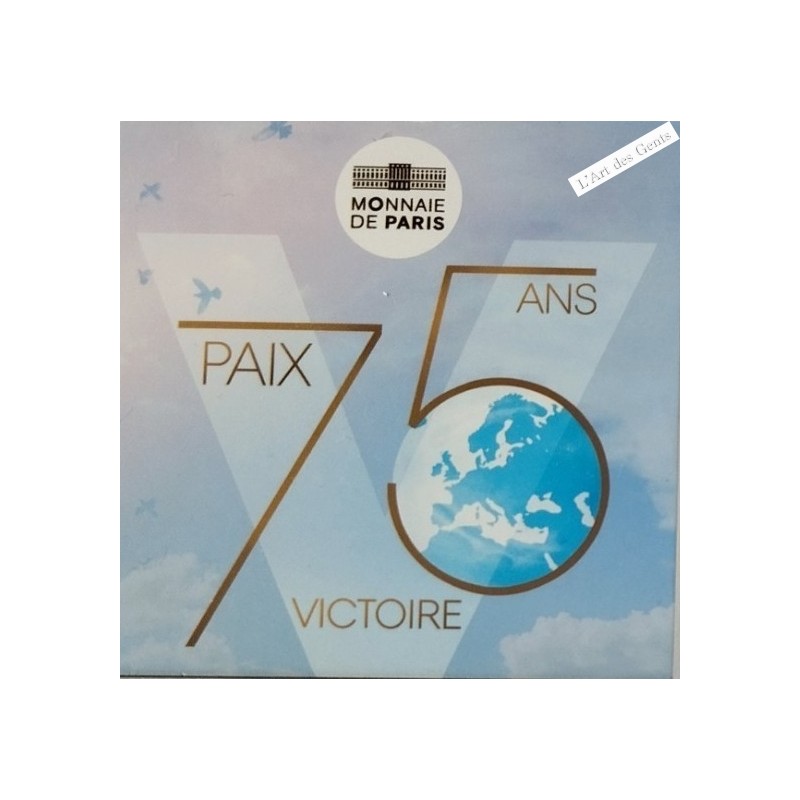 Coffret BE 2020, 10 Euro -75 ANS DE LA PAIX, lartdesgents.fr