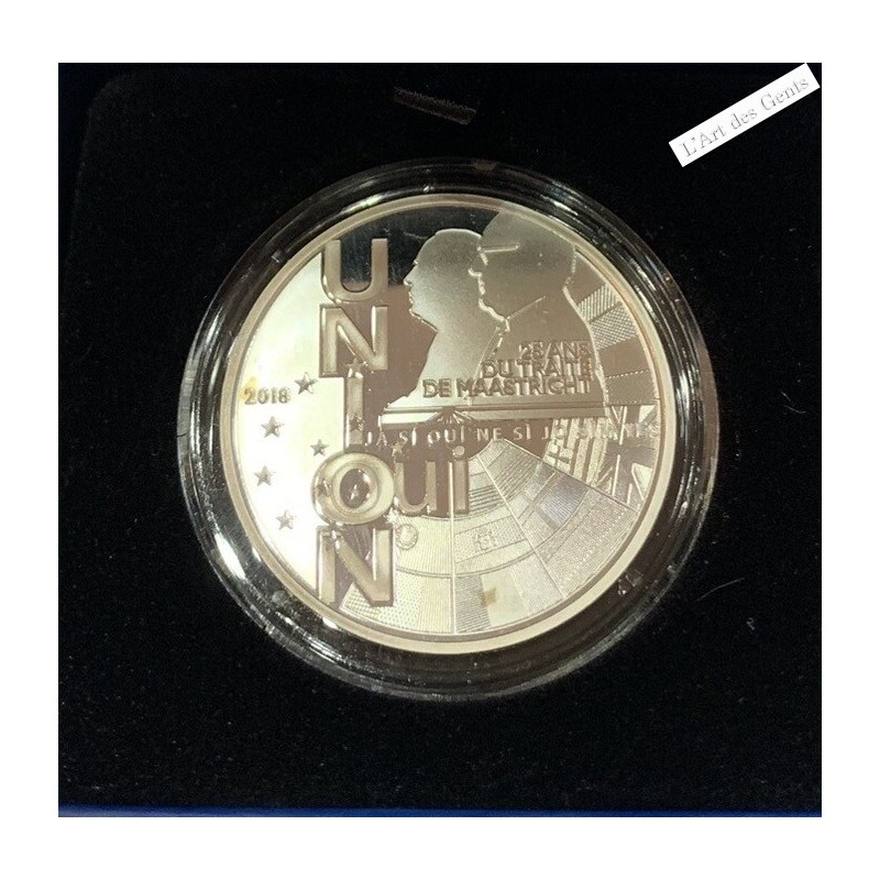 Coffret BE 2018, 10 Euro - 25 ANS TRAITE MAASTRICHT, lartdesgents.fr