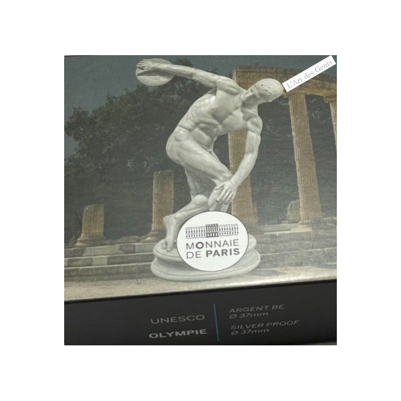 Coffret BE 2020, 10 Euro - UNESCO - OLYMPIE, lartdesgents.fr