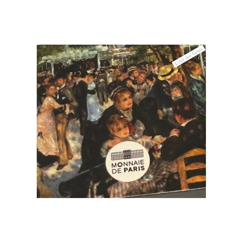 Coffret BE 10 Euro - CHEFS D'OEUVRE DES MUSÉES - Bal du moulin Galette, BE 2019, lartdesgents.fr