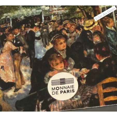 Coffret BE 10 Euro - CHEFS D'OEUVRE DES MUSÉES - Bal du moulin Galette, BE 2019, lartdesgents.fr