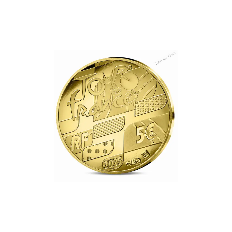 Coffret BE 5 Euro - TOUR DE FRANCE 2025 , lartdesgents.fr