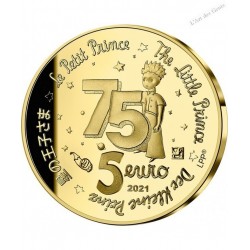 Coffret BE 5 Euro - Le petit Prince dans les étoiles 2021, lartdesgents.fr