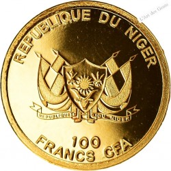 100 Francs OR CFA NIGER, SPUTNIK I 2017, lartdesgents.fr