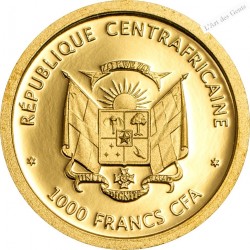 1000 Francs OR CFA CENTRAFRIQUE, LOUIS XVI 1715-2015, lartdesgents.fr