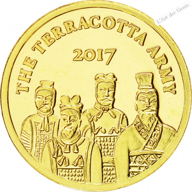 100 Francs OR CFA NIGER, THE TERRACOTTA ARMY 2017, lartdesgents.fr