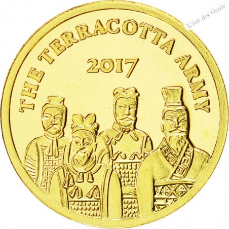 100 Francs OR CFA NIGER, THE TERRACOTTA ARMY 2017, lartdesgents.fr