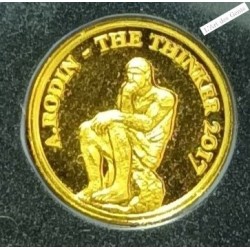 100 Francs OR CFA COTE D'IVOIRE, A.RODIN 2017, lartdesgents.fr