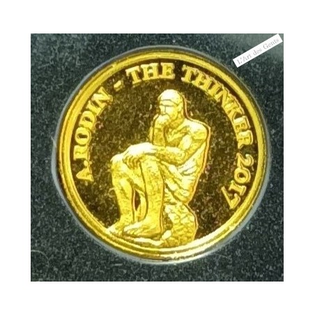100 Francs OR CFA COTE D'IVOIRE, A.RODIN 2017, lartdesgents.fr