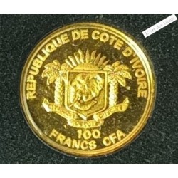 100 Francs OR CFA COTE D'IVOIRE, A.RODIN 2017, lartdesgents.fr