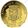 100 Francs CFA or, 2016 Rép. CONGO, RIO DE JANEIRO, lartdesgents.fr