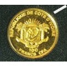 100 Francs OR CFA COTE D'IVOIRE, JEANNE D'ARC 2016, lartdesgents.fr