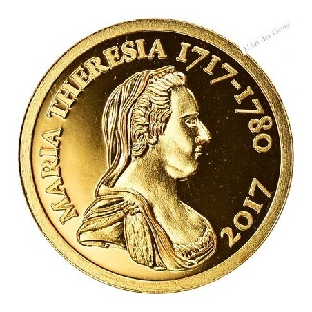 100 Francs OR CFA COTE D'IVOIRE M.THERESIA 2017, lartdesgents.fr