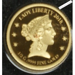 5$ OR FIDJI LADY LIBERTY 2018, lartdesgents.fr