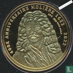 100 Francs CFA or, 2022 Rép. CONGO, MOLIERE, lartdesgents.fr