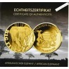 Big Five Tchad 2020 éléphant d'Afrique 1/200 oz épreuve or 5000 francs, lartdesgents.fr