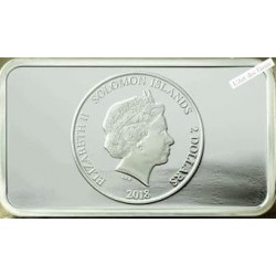 Forum Pompeii Hologram Collection 1 Oz Silver Bar Coin 2$ Solomon Islands 2018, lartdesgents.fr