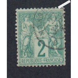 Timbre n°62 Type Sage (Type I)  - Oblitéré  - Signé - cote 340 Euros lartdesgents.fr