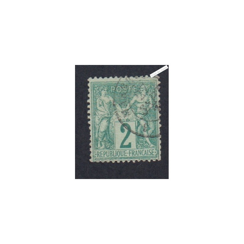 Timbre n°62 Type Sage (Type I)  - Oblitéré  - Signé - cote 340 Euros lartdesgents.fr