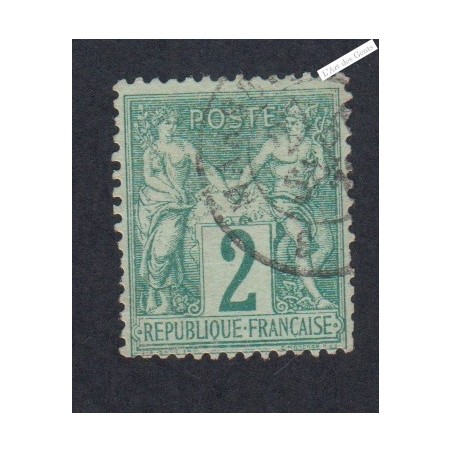 Timbre n°62 Type Sage (Type I)  - Oblitéré  - Signé - cote 340 Euros lartdesgents.fr