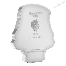 Harry potter Albus Dumbledore 1 Oz Silver Bar Coin 2$ NIUE 2020, lartdesgents.fr