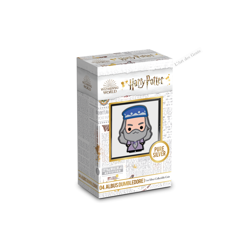 Harry potter Albus Dumbledore 1 Oz Silver Bar Coin 2$ NIUE 2020, lartdesgents.fr
