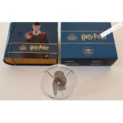 Harry potter 10€ argent BE 2021 Hibou hedwige, lartdesgents.fr