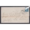 Lettre - Timbre n°14A - Oblitération piquage susse -1854 - Signé lartdesgents.fr