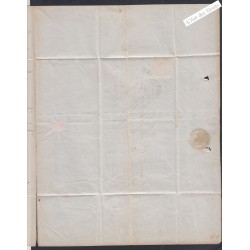 Lettre - Timbre n°14A - Oblitération piquage susse -1854 - Signé lartdesgents.fr