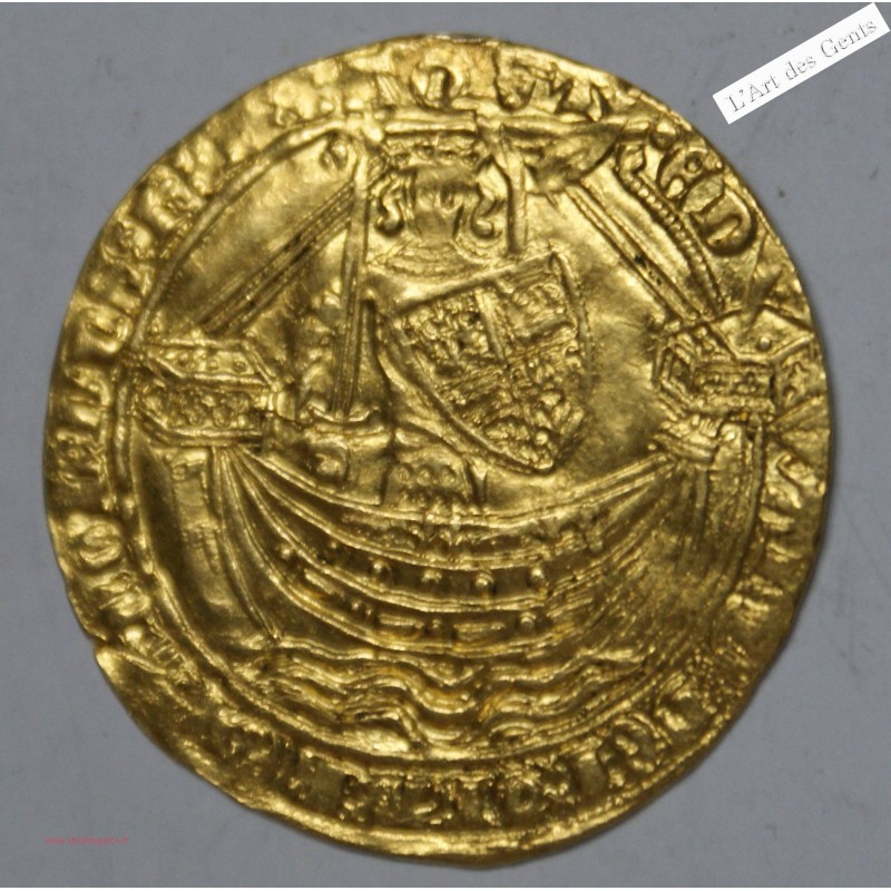 Edouard III 1327-1377, noble or, Londres, période du traité 1361-1369 , lartdesgents.fr