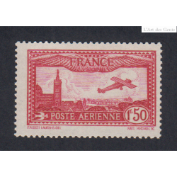 Timbre Poste Aérienne n°5 - Neuf** cote 50 euros - lartdesgents.fr