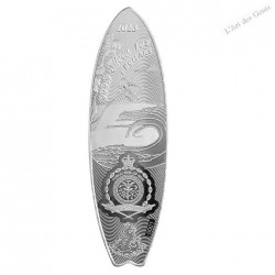 Drew Brophy “The Enforcer” Surfboard 1 once .9999 Argent 2023, lartdesgents.fr